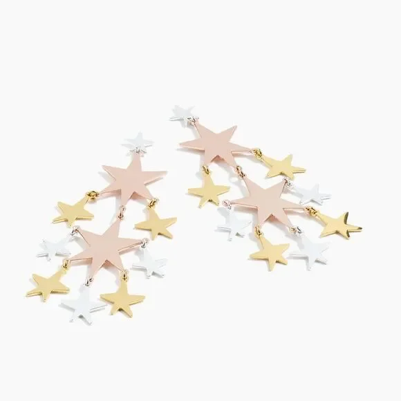 J.Crew | Falling Star Earrings | 4” Length - Picture 2 of 3